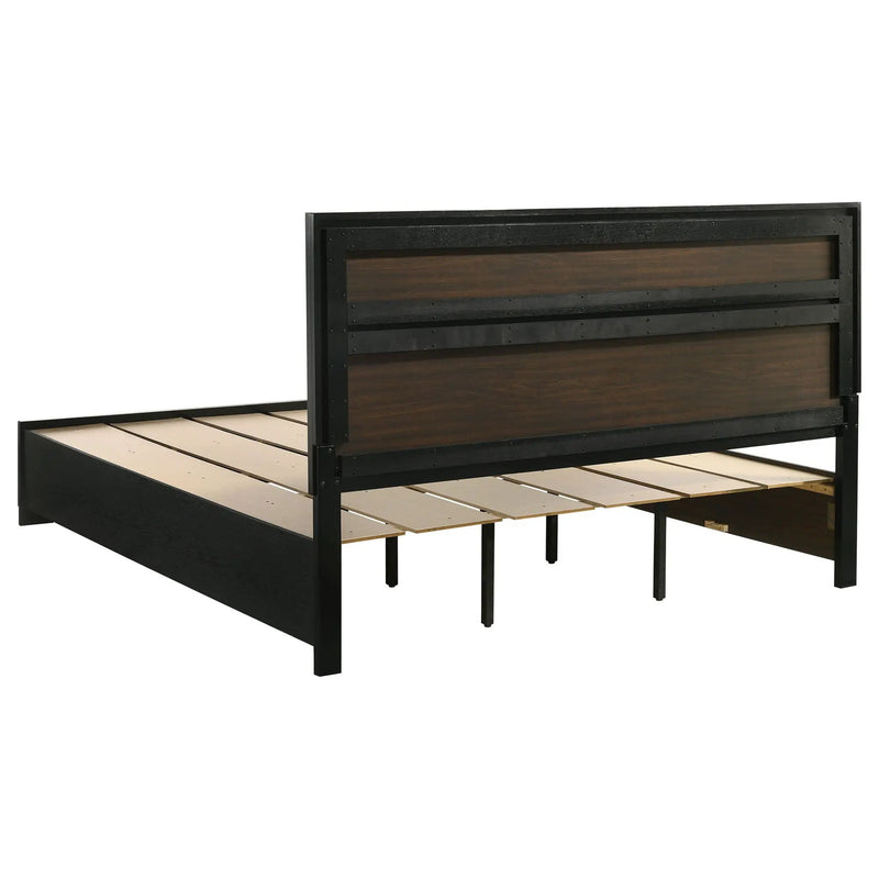 Miranda 51-inch Wood California King Storage Panel Bed Black by Unique Piece Furniture