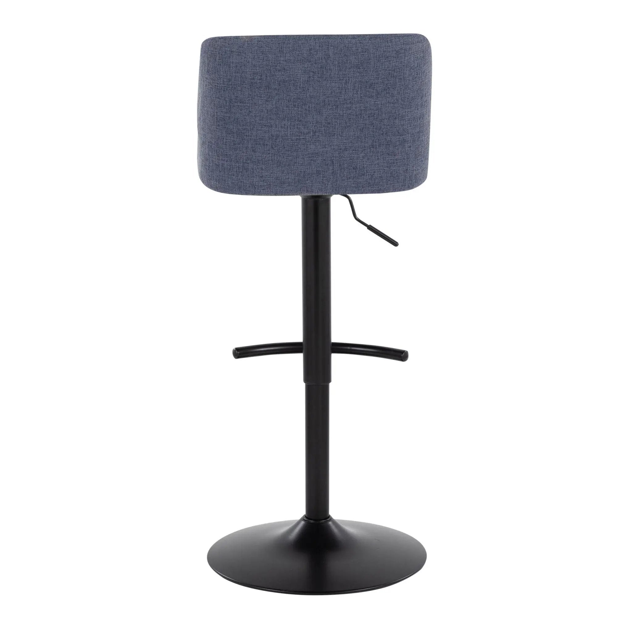Toriano - Contemporary Adjustable Bar Stool With Rounded T Footrest (Set of 2) by Unique Piece Furniture