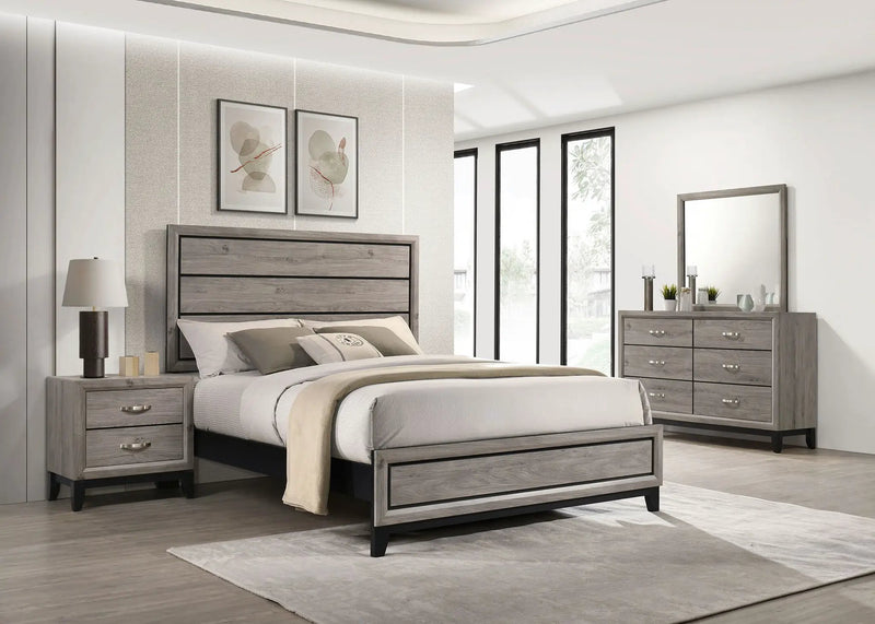 Watson Four-piece Full Bedroom Set Light Taupe by Unique Piece Furniture