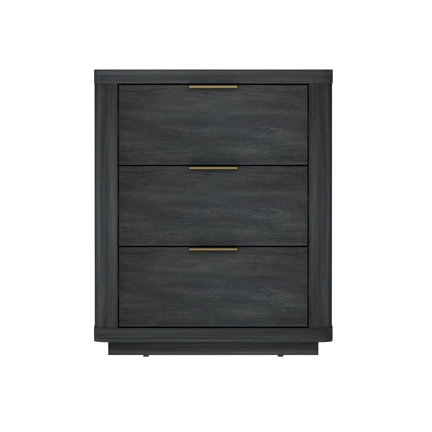 Evelyn - Nightstand With 3 Drawers, Smooth Rounded Edges by HouseOfZazla