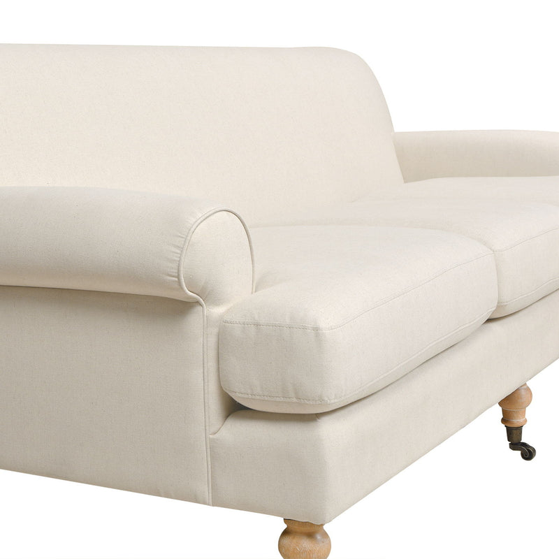 Alana - L-Shape Reversible Sectional Sofa - Light Beige by HouseOfZazla