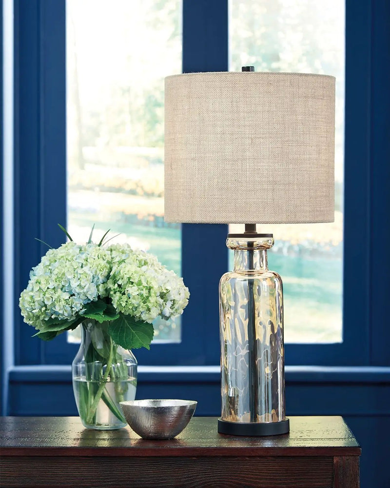 Laurentia - Glass Table Lamp - Champagne by Unique Piece Furniture