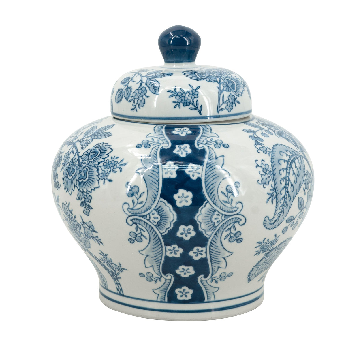 D9.1x9.1" Porcelain Lidded Jar, photo 6 of 9