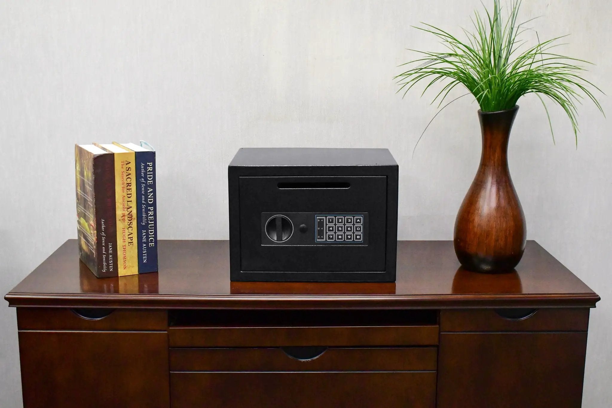 Compact Keypad Depository Safe - Black by HouseOfZazla