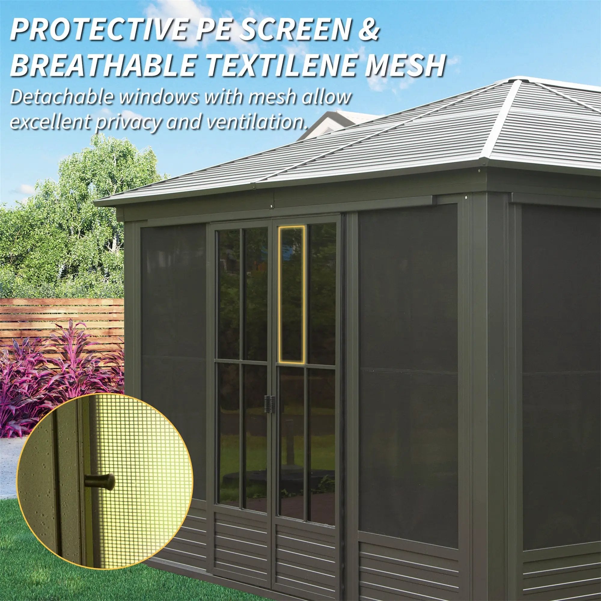 12x14FT Outdoor Sunroom Gazebo by HouseOfZazla