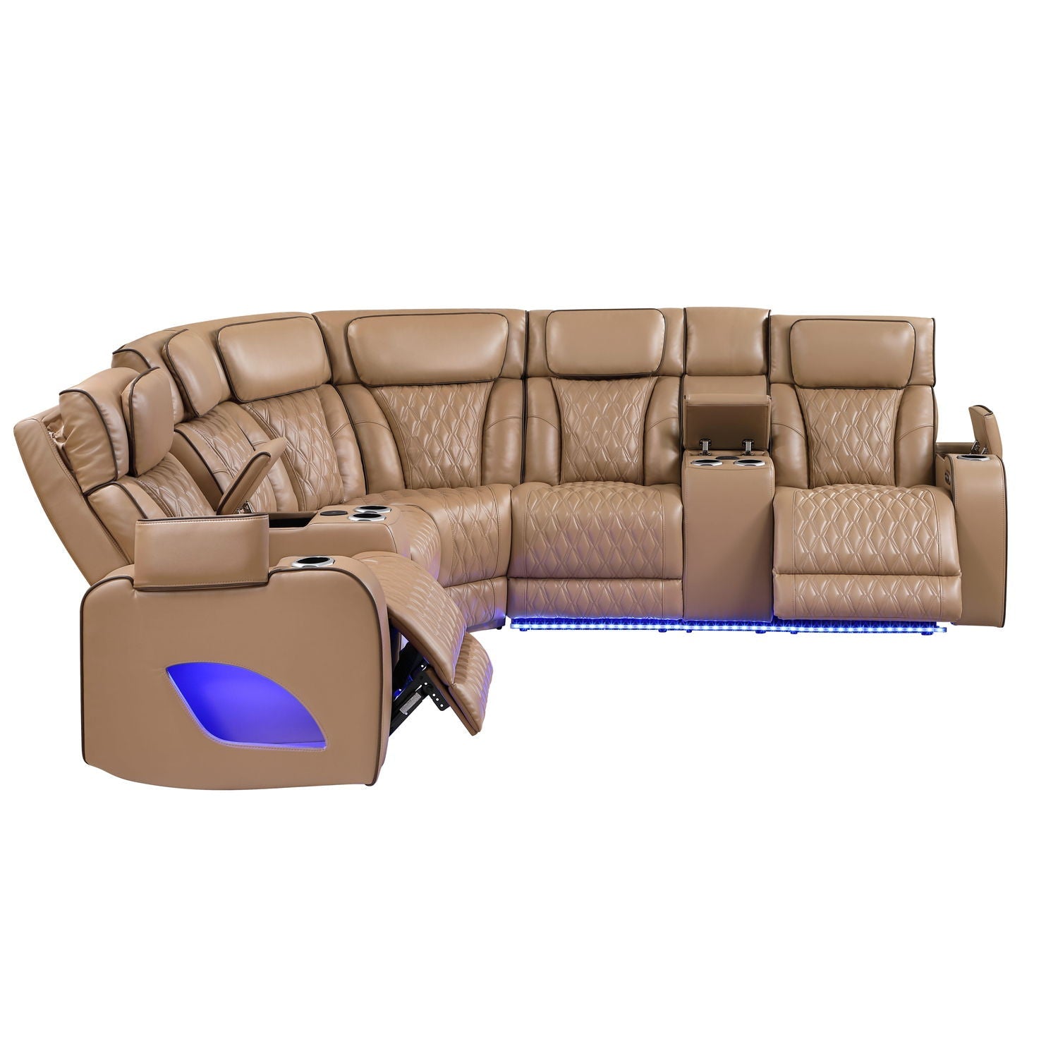 Fortuner - Power Recliner Sectional Sofa by HouseOfZazla