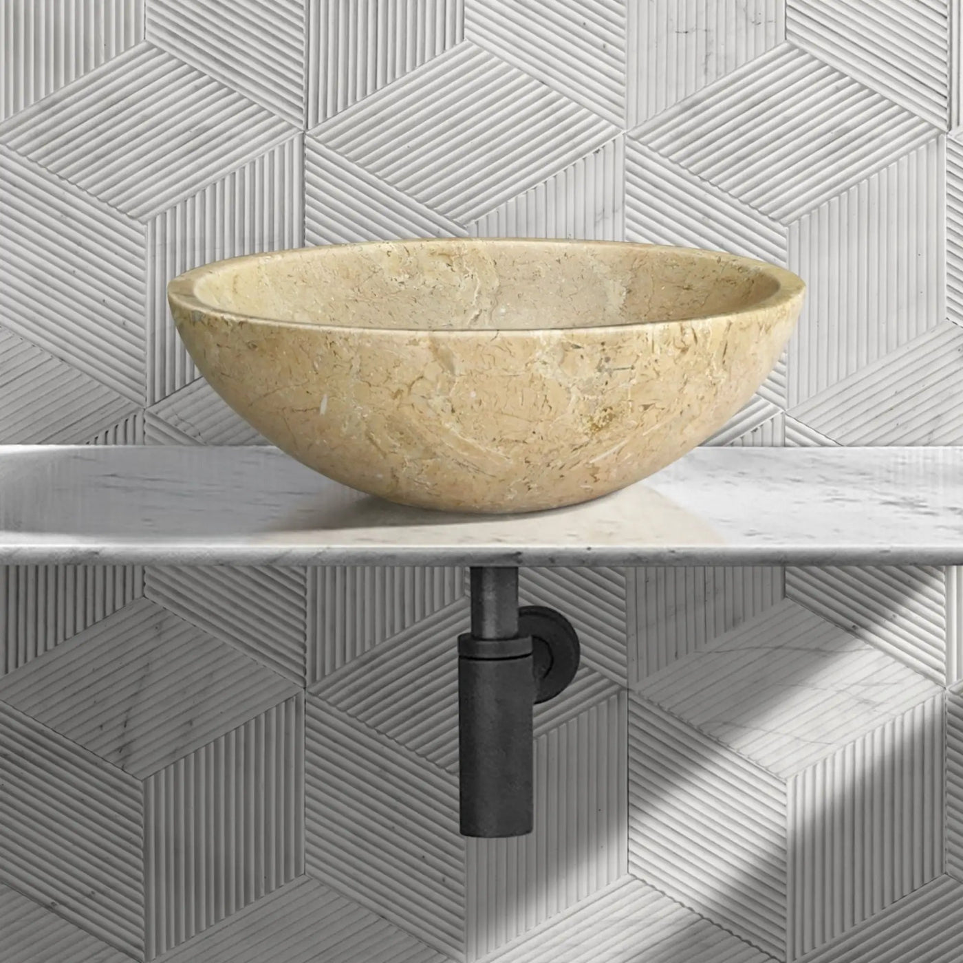 Bathroom Vessel Sink, Circular Design by HouseOfZazla