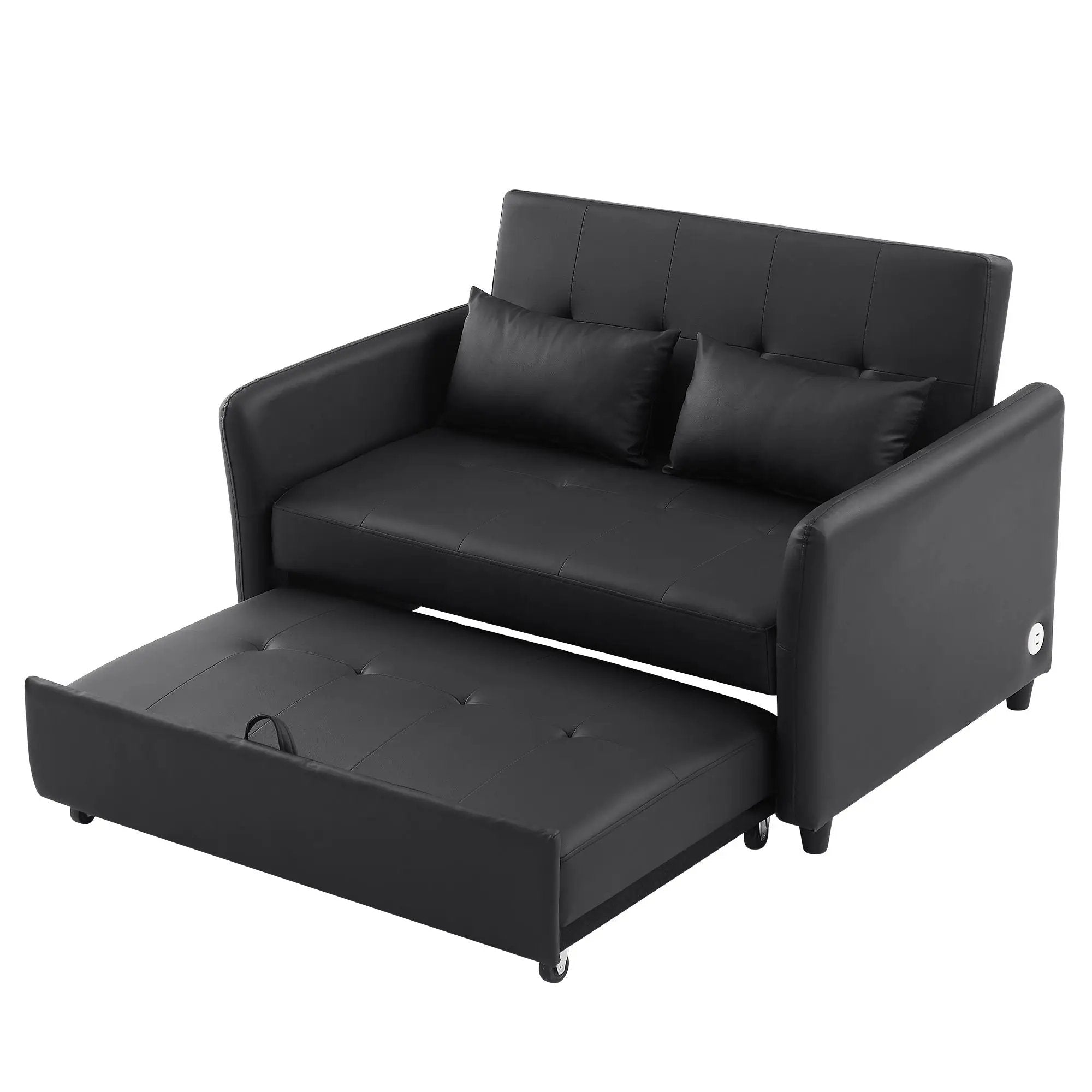 Convertible Sleeper Sofa Bed With 3 USB Ports by HouseOfZazla