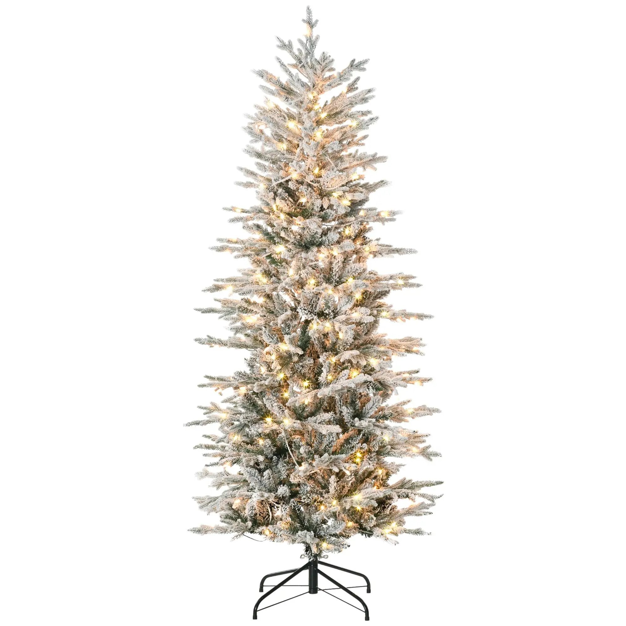 HOMCOM 6ft Tall Prelit Artificial Christmas Tree by HouseOfZazla