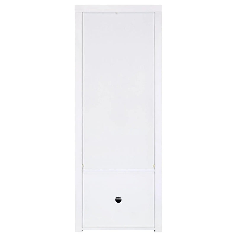 Jude 3-shelf Engineered Wood Media Tower High Gloss White by Unique Piece Furniture