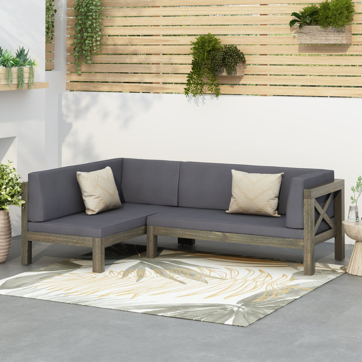 Brava X-Back Right Corner Bench Set, photo 5 of 11