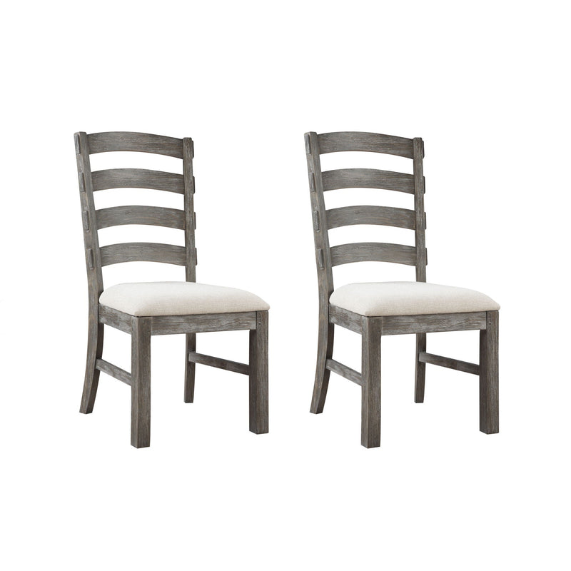 Upholstered Dining Chairs (Set of 2) - Brown - Wood by Unique Piece Furniture