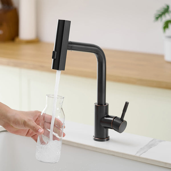 360° Rotation Pull-Down Kitchen Faucet - Oil Rubbed Bronze, photo 2 of 9