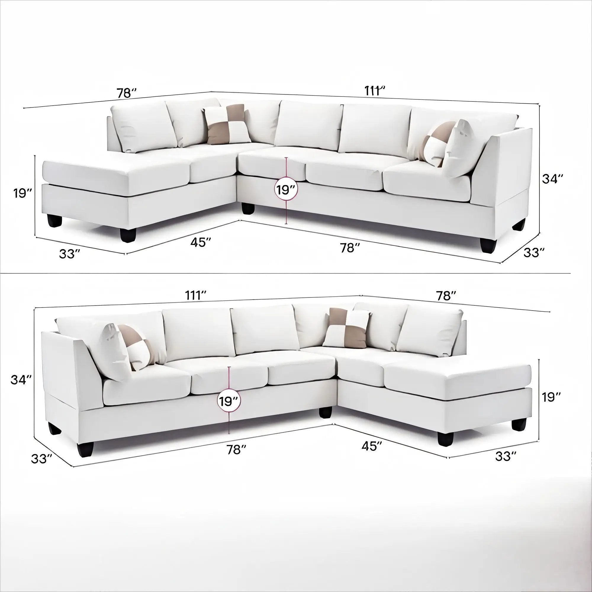 Malone - Comfort Sectional by Unique Piece Furniture