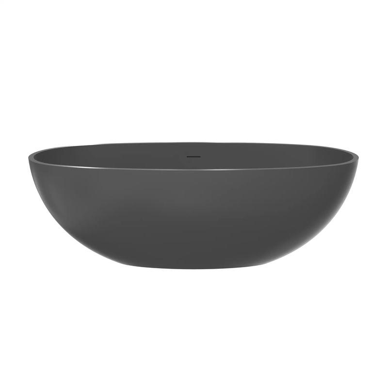 65.2 Inch Freestanding Solid Surface Soaking Bathtub by HouseOfZazla