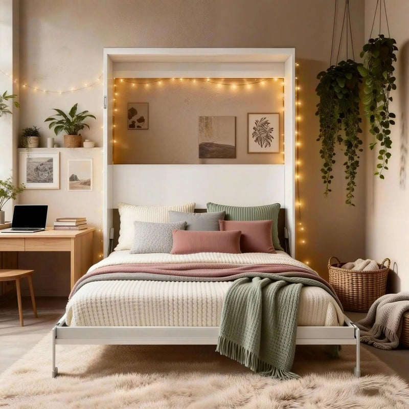 Folding Vertical Murphy Wall Bed by HouseOfZazla