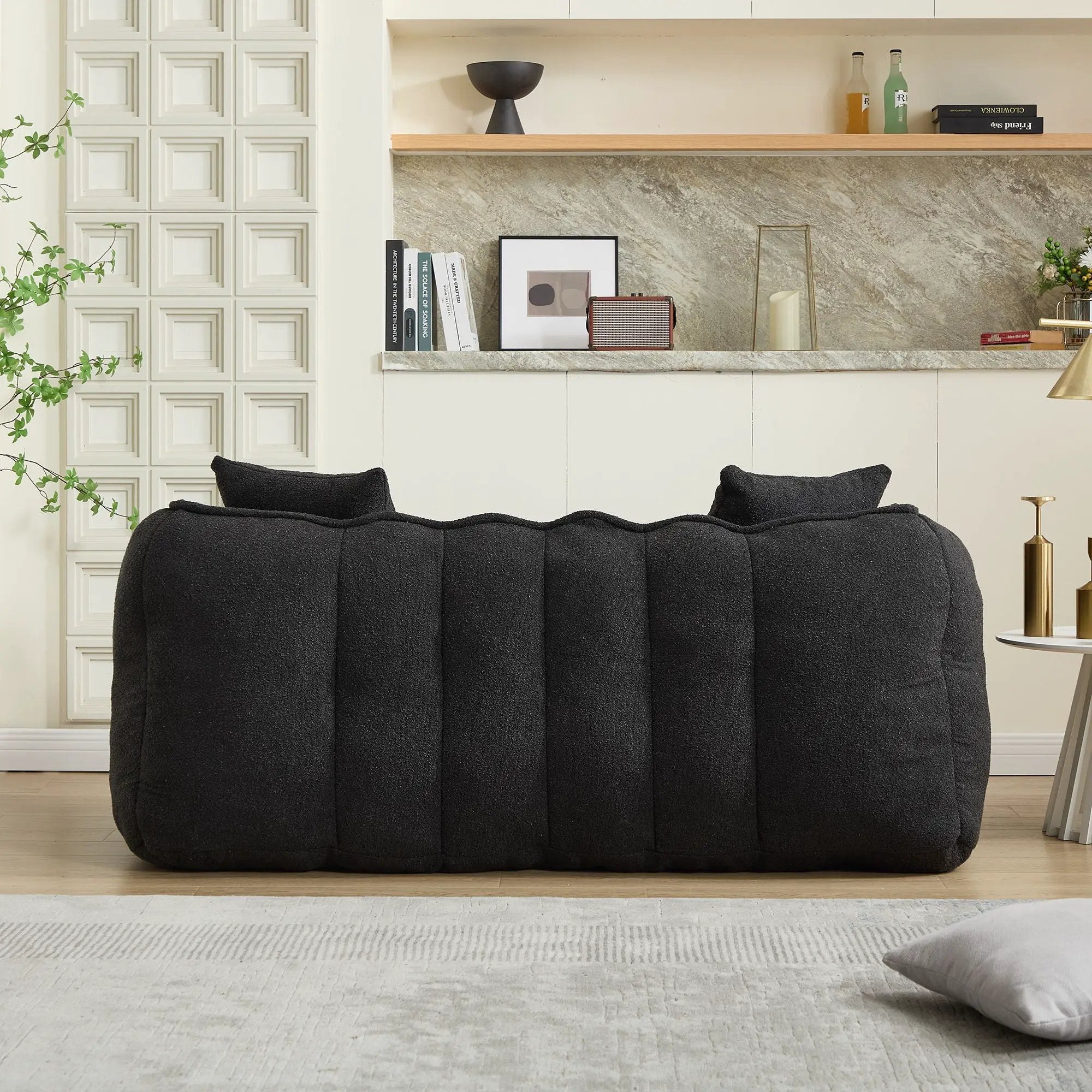 Cozy Beanbag Chair With High Resilience Foam Core For 2 by HouseOfZazla