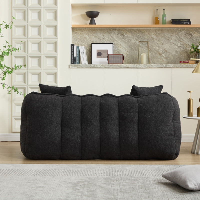 Cozy Beanbag Chair With High Resilience Foam Core For 2 by HouseOfZazla