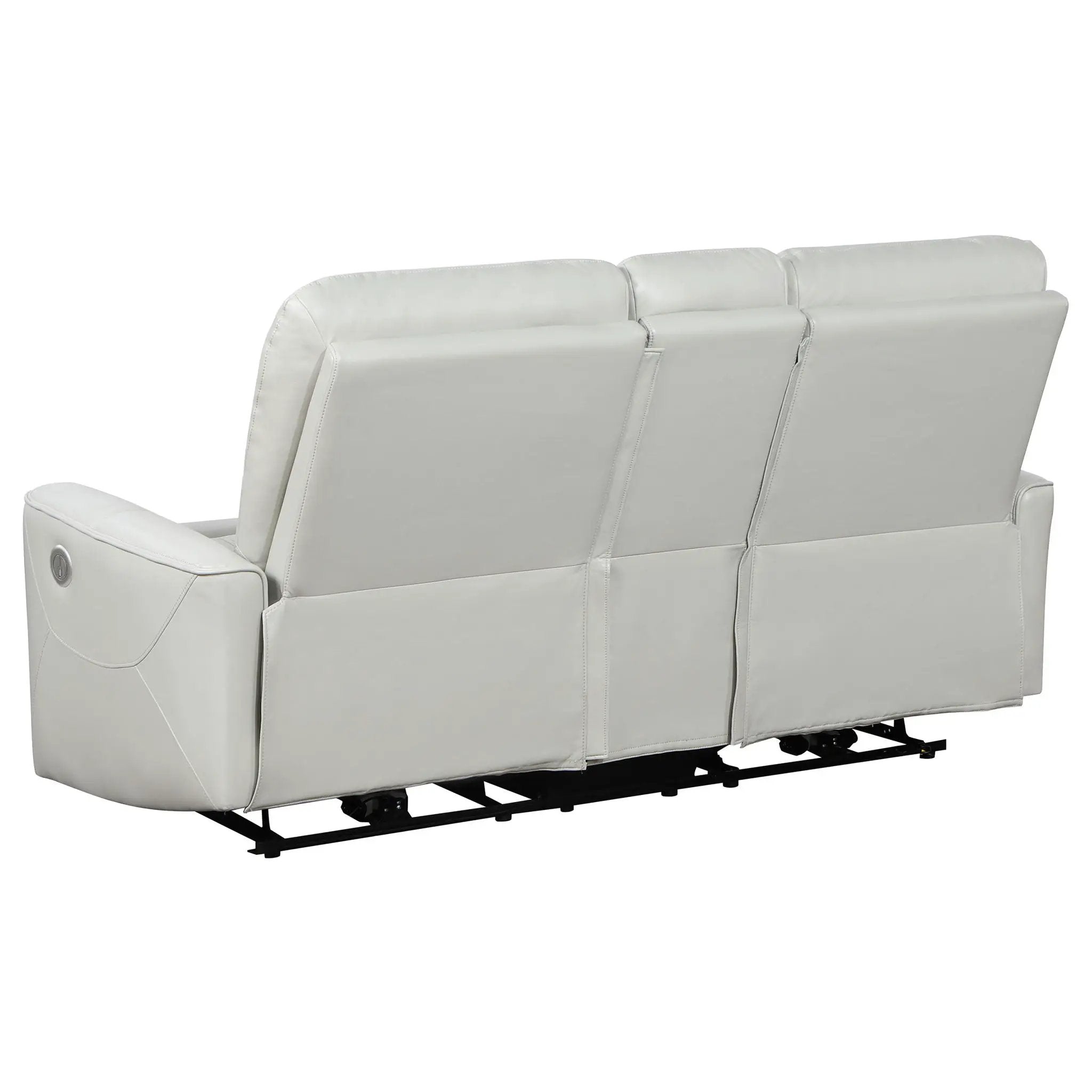 Greenfield Upholstered Power Reclining Loveseat Dove Grey by Unique Piece Furniture