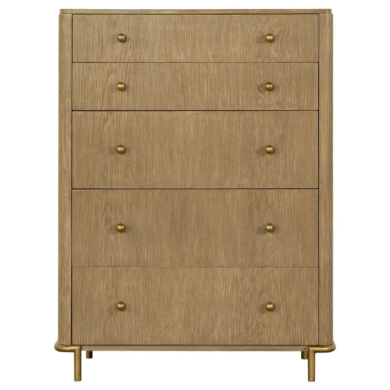 Arini 5-drawer Bedroom Chest Sand Wash by Unique Piece Furniture