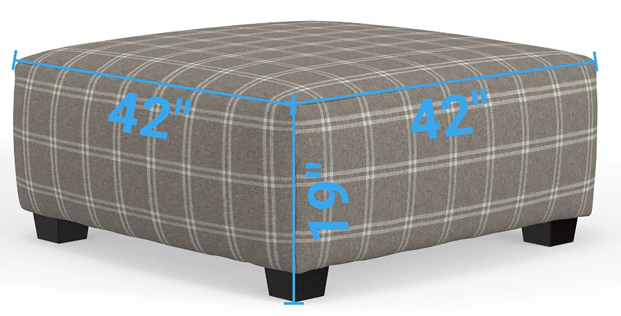 Magnolia - Cocktail Ottoman - Mink by Unique Piece Furniture