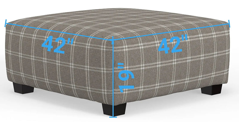 Magnolia - Cocktail Ottoman - Mink by Unique Piece Furniture