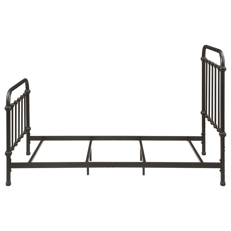 Livingston Metal Twin Open Frame Bed Dark Bronze by Unique Piece Furniture