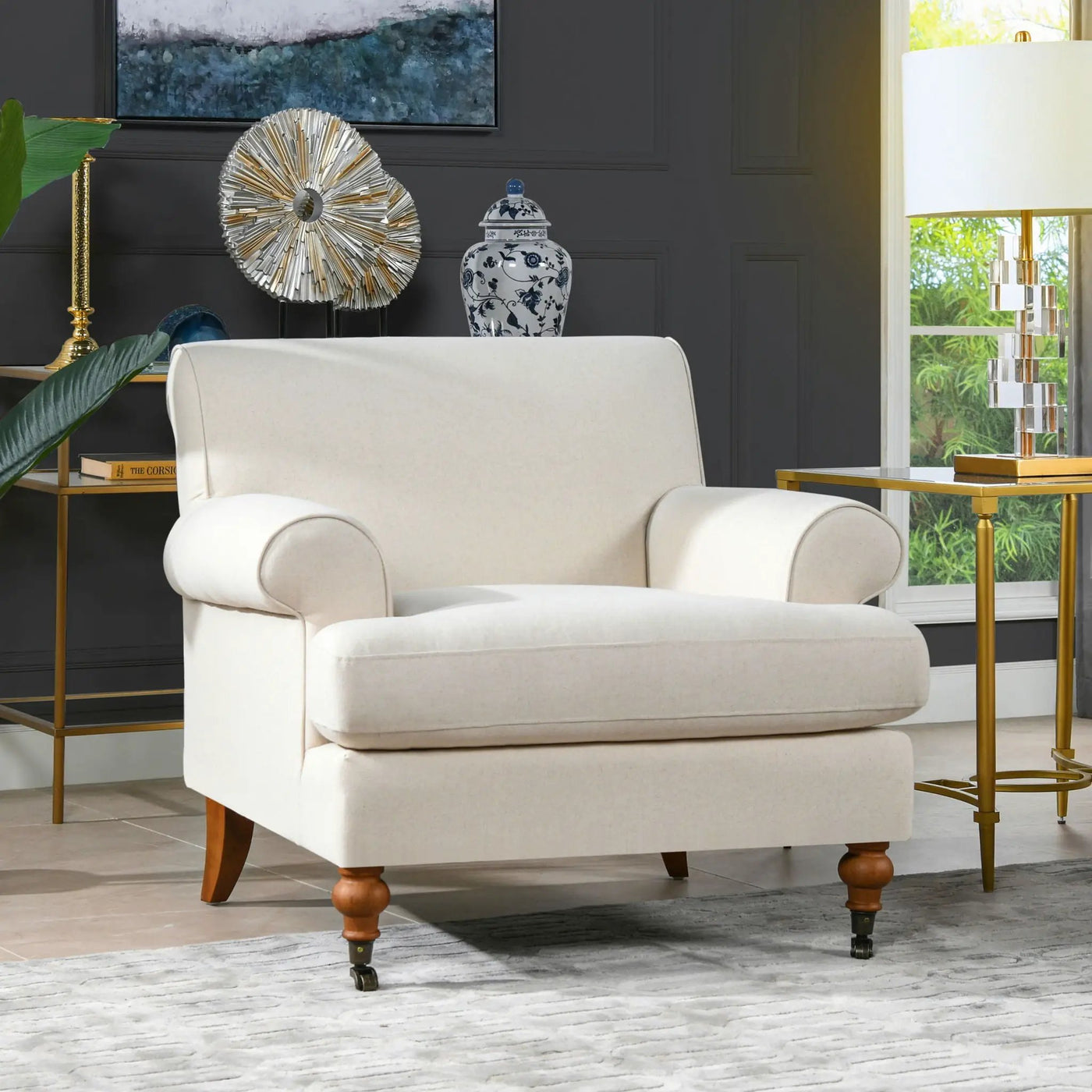 Alana Lawson - Accent Arm Chair Casters by HouseOfZazla