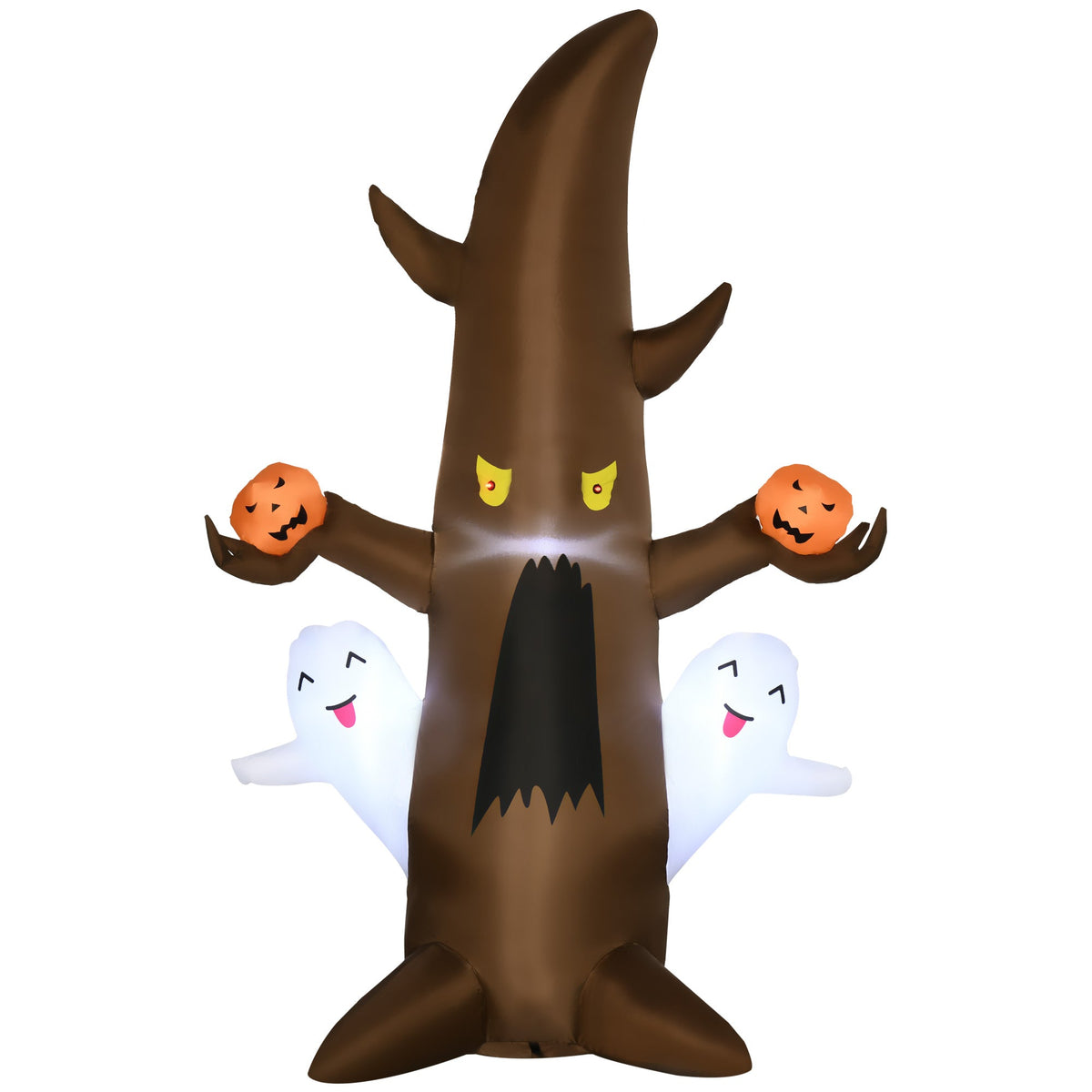 5FT Inflatable Halloween Ghost Tree with LED Lights - Brown, photo 2 of 9