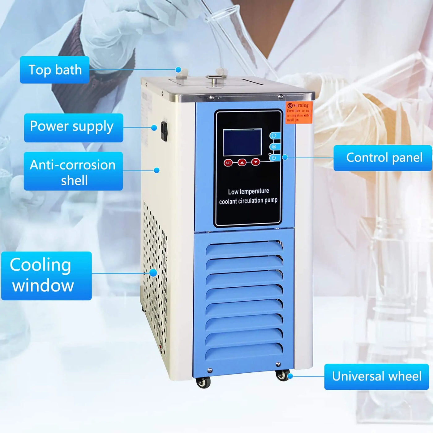 Commercial 110V Low Temperature Laboratory Cooling Chiller Liquid Circulating Pump (SAK45281) by SAKSBY WHOLESALE