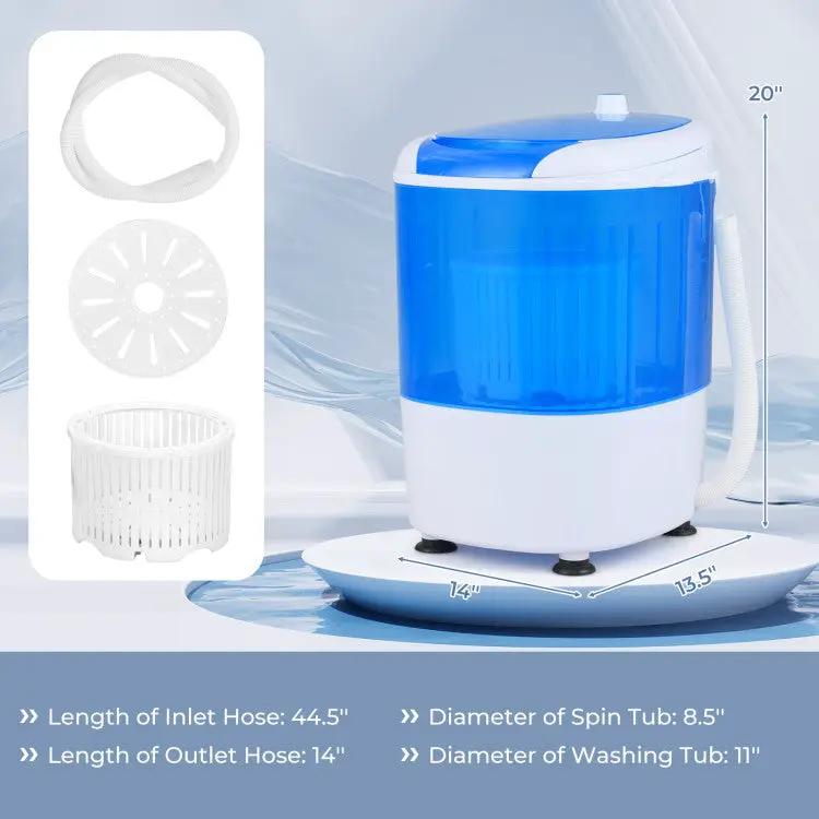 5.5 lbs Space-Saving Semi-Auto Washer by DirectDeals