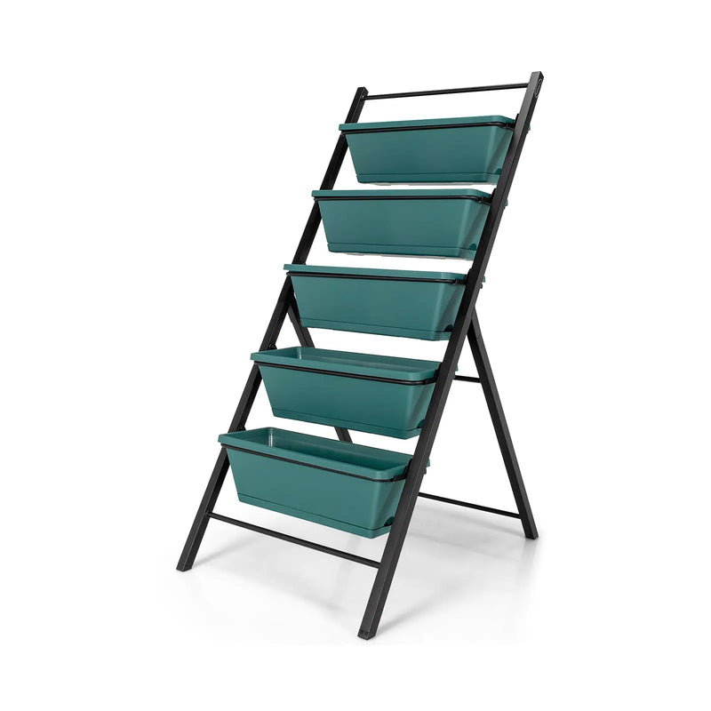 5-tier Vertical Garden Planter Box Elevated Raised Bed with 5 Container by DirectDeals