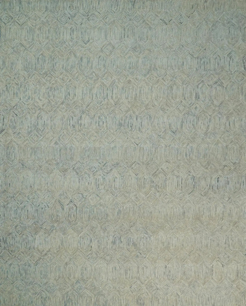 Beige Modern Style Hand Tufted Wool Area Rug by The Rug Decor