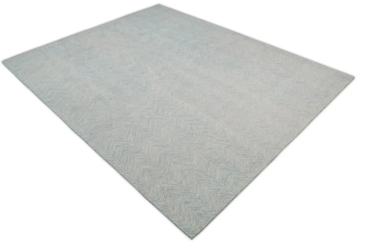 Gray Modern Style Hand Tufted Wool Area Rug by The Rug Decor