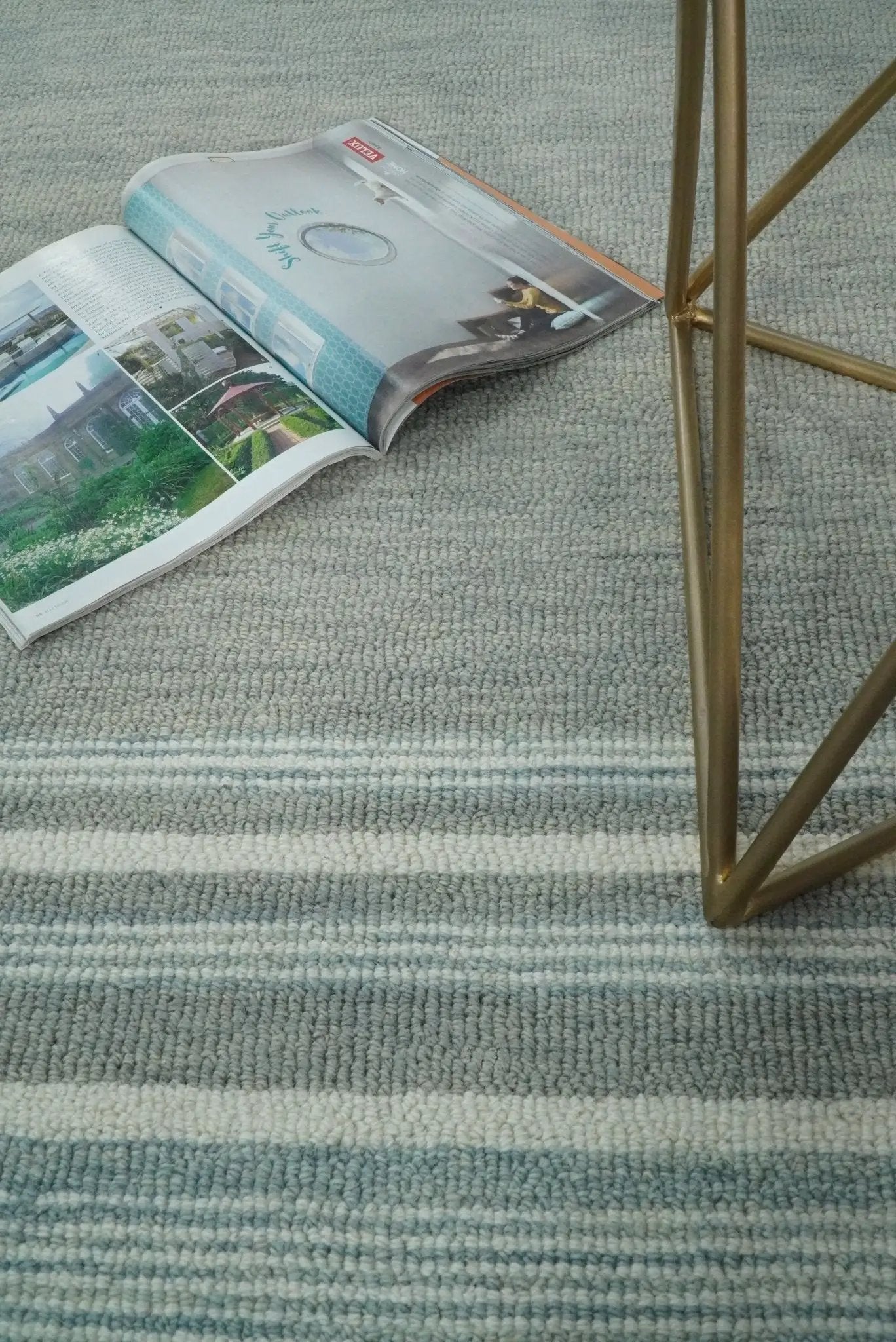 Gray Modern Style Hand Tufted Wool Area Rug by The Rug Decor