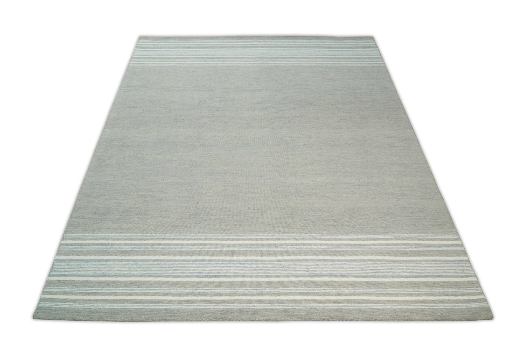 Gray Modern Style Hand Tufted Wool Area Rug by The Rug Decor