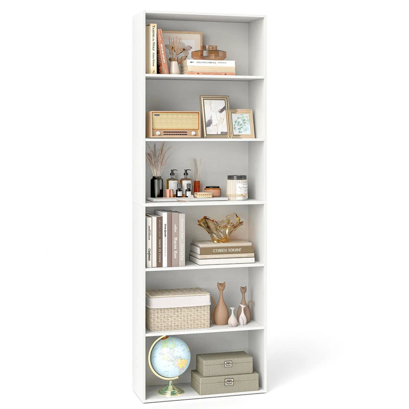 6-Tier Bookcase with 6 Open Shelves and Anti-Toppling Kits by DirectDeals