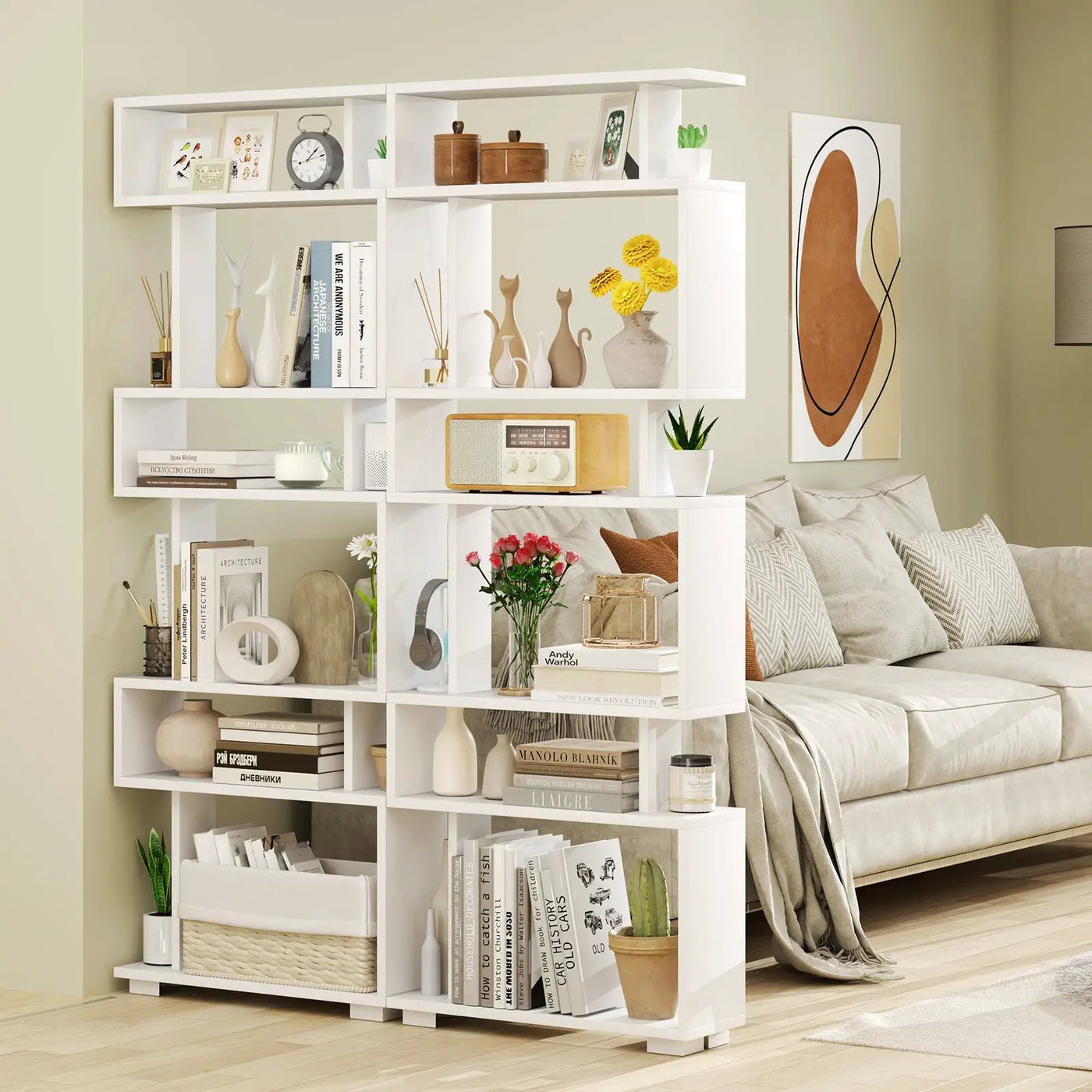 6-Tier Bookcase with Anti-Tipping Kit by DirectDeals