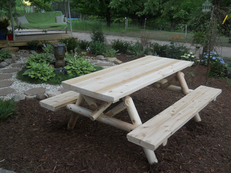 Outdoor Farmhouse Dining Table by Cedar Creek Rustic Furniture