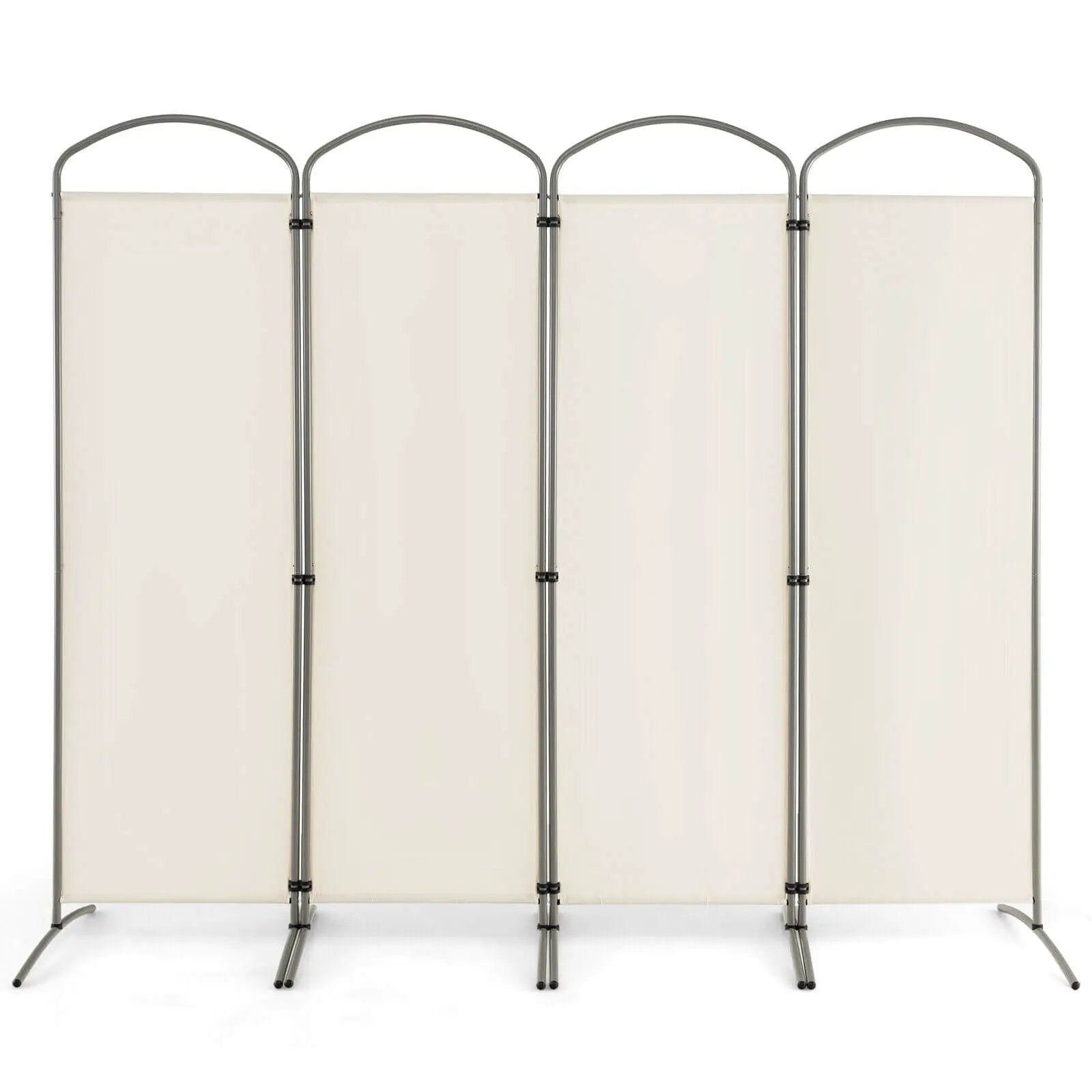 6.2Ft Folding 4-Panel Room Divider for Home Office Living Room by DirectDeals