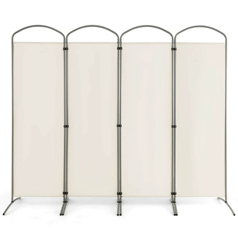 6.2Ft Folding 4-Panel Room Divider for Home Office Living Room by DirectDeals