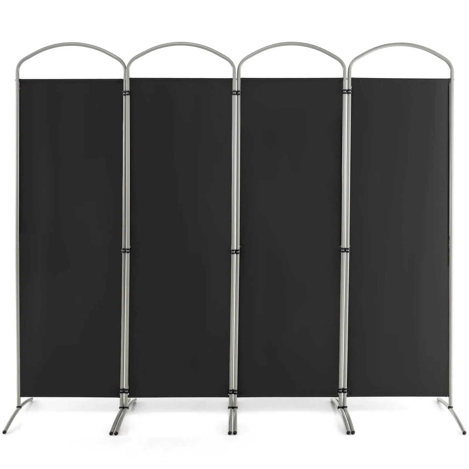 6.2Ft Folding 4-Panel Room Divider for Home Office Living Room by DirectDeals
