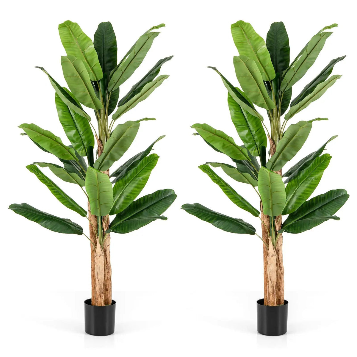5.5/6.5 Feet Tall Artificial Banana Tree with 10/27 Large Leaves by DirectDeals