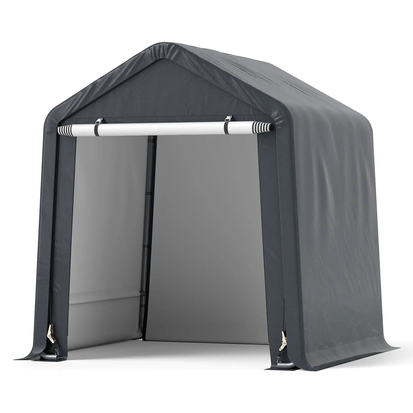 6 x 6.5/8 x 6.5 Feet Portable Motorcycle Outdoor Storage Shelter by DirectDeals