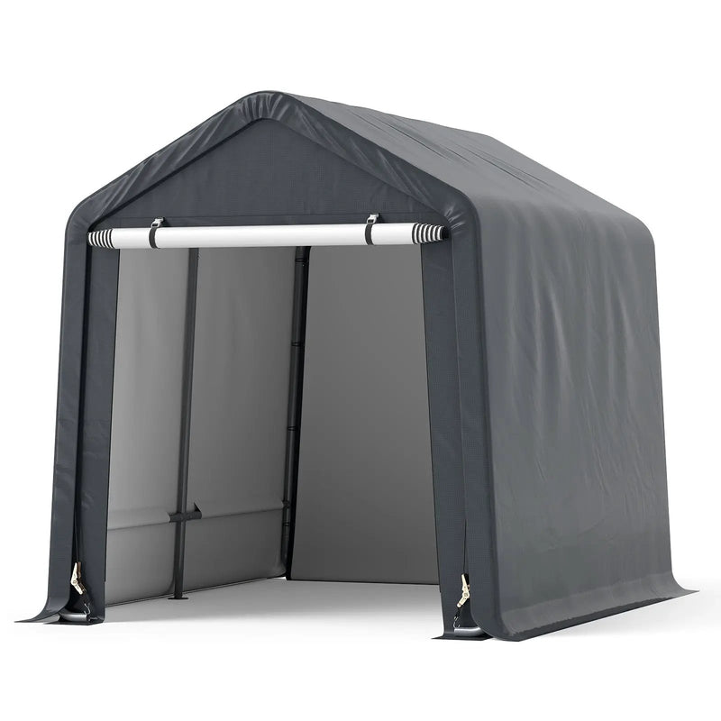 6 x 6.5/8 x 6.5 Feet Portable Motorcycle Outdoor Storage Shelter by DirectDeals
