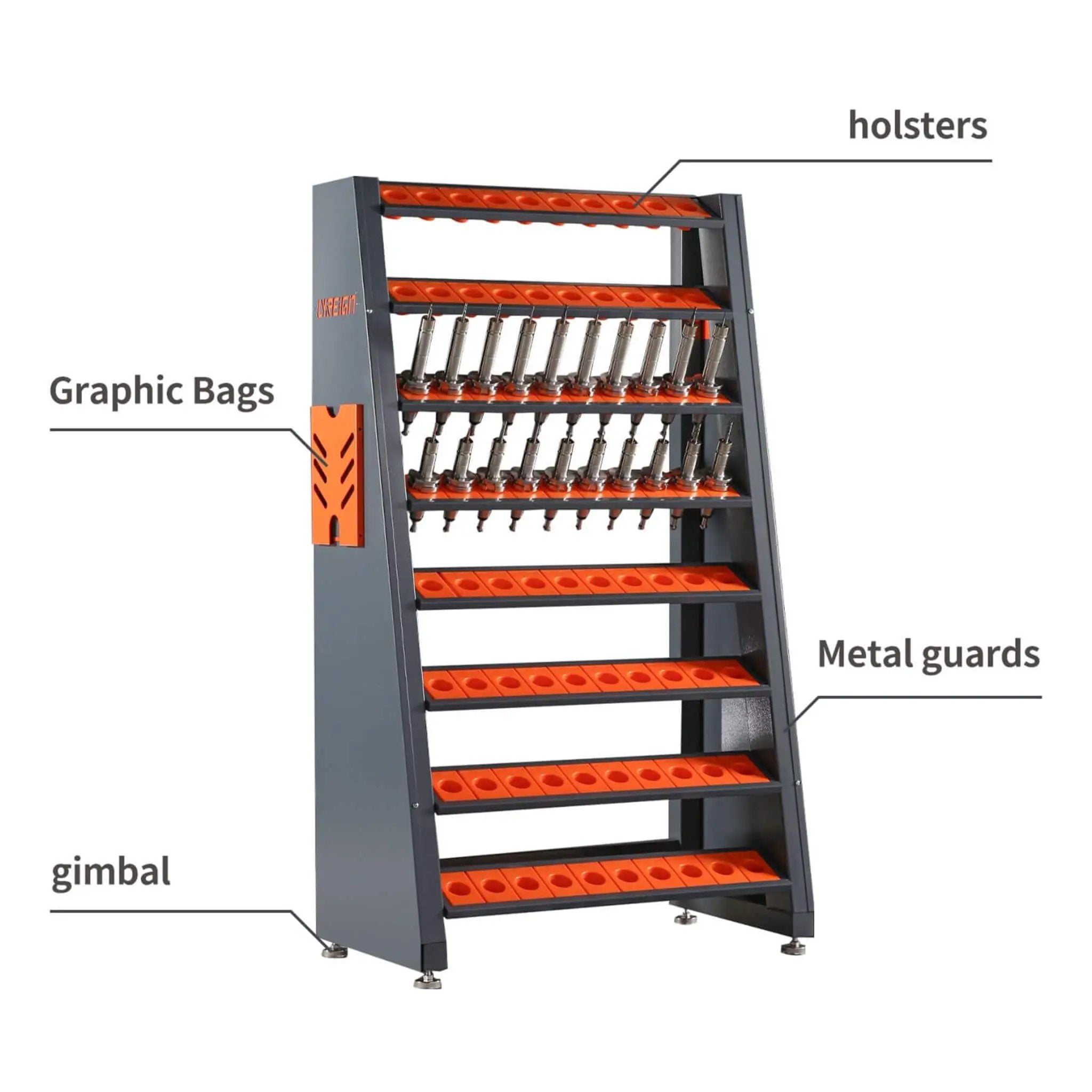 60-Inch Heavy-Duty Multifunction CNC Tool Rack Holder Organizer (SAK80412) by SAKSBY WHOLESALE