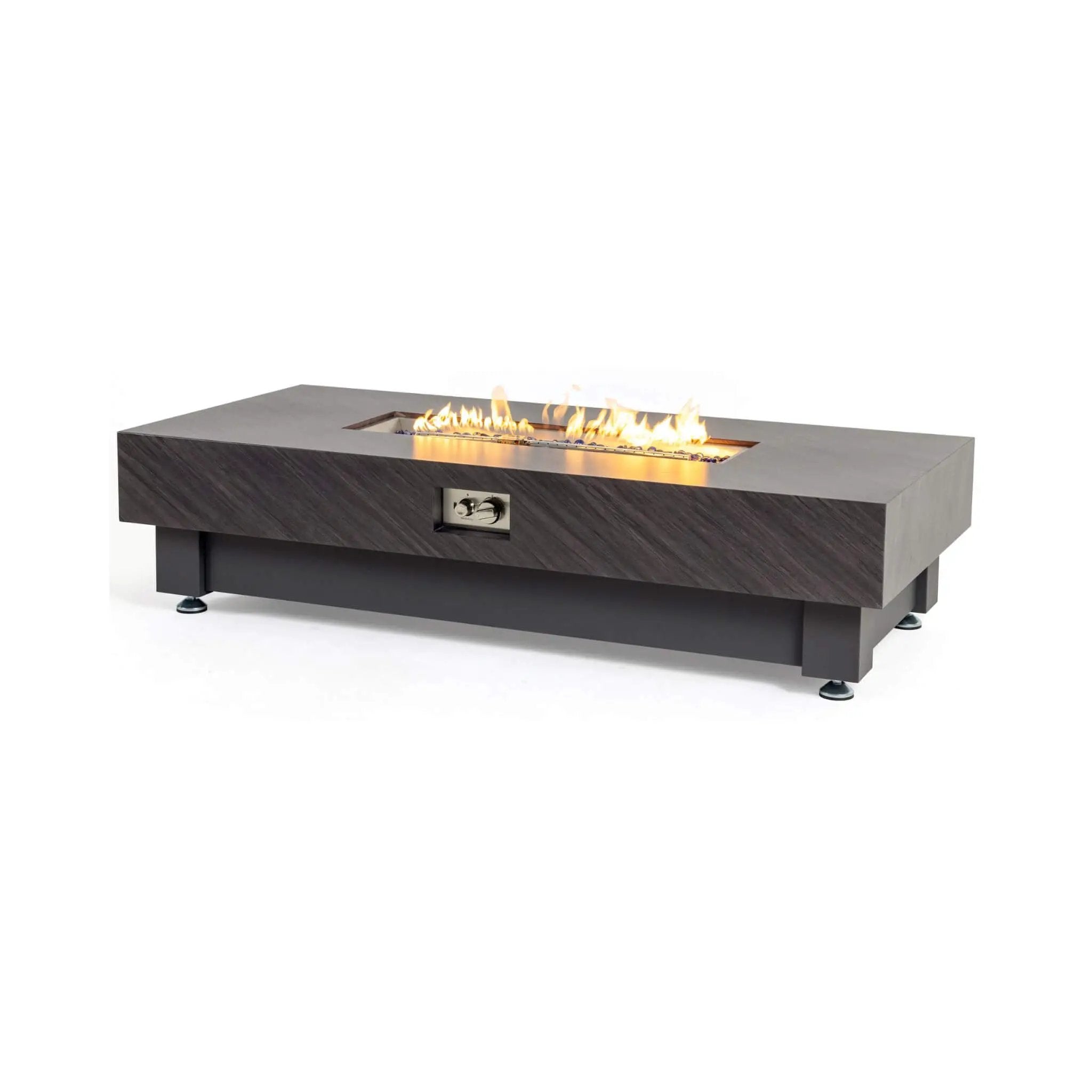 Alora Premium 60-Inch Rectangular Outdoor Modern Propane Fire Pit Table With Rain Cover (SAK91273) by SAKSBY WHOLESALE