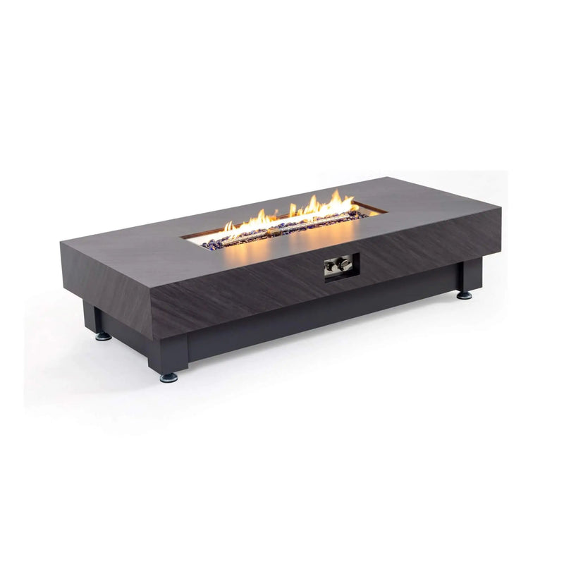 Alora Premium 60-Inch Rectangular Outdoor Modern Propane Fire Pit Table With Rain Cover (SAK91273) by SAKSBY WHOLESALE