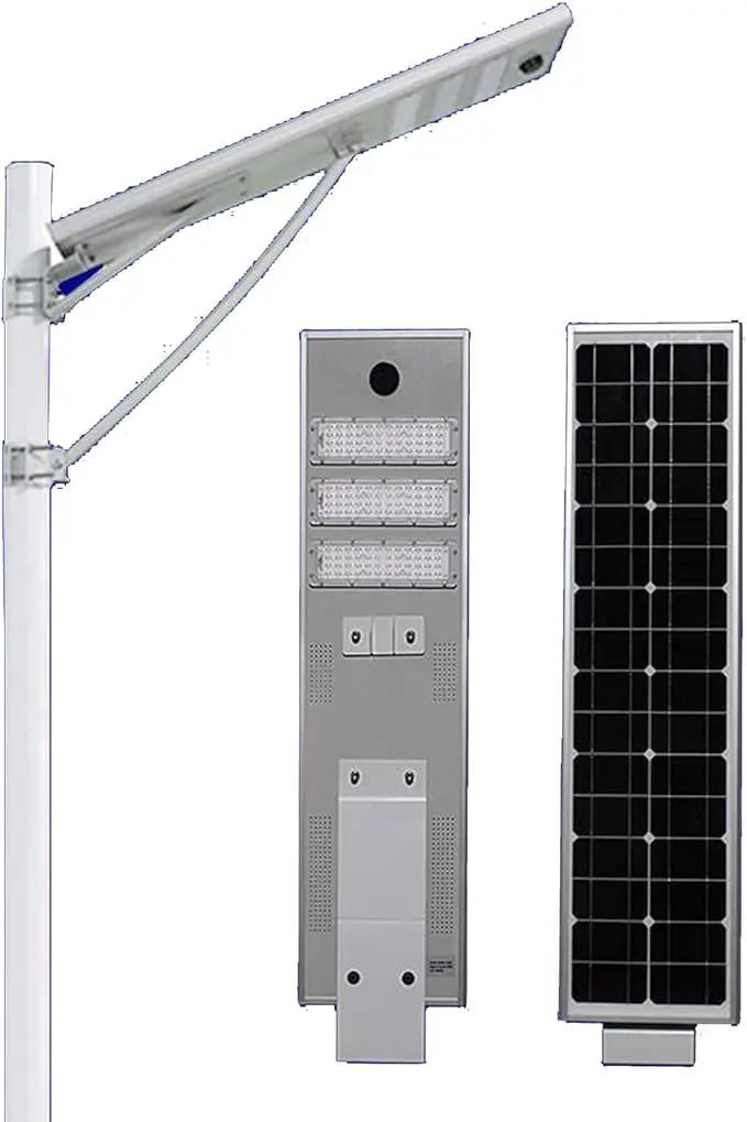 6000W Aluminum Frame LED Integrated Solar Street Light, IP65 Waterproof , Radar Sensor + Light Sensor, Dusk to Dawn Solar by Outdoor Solar Outlet