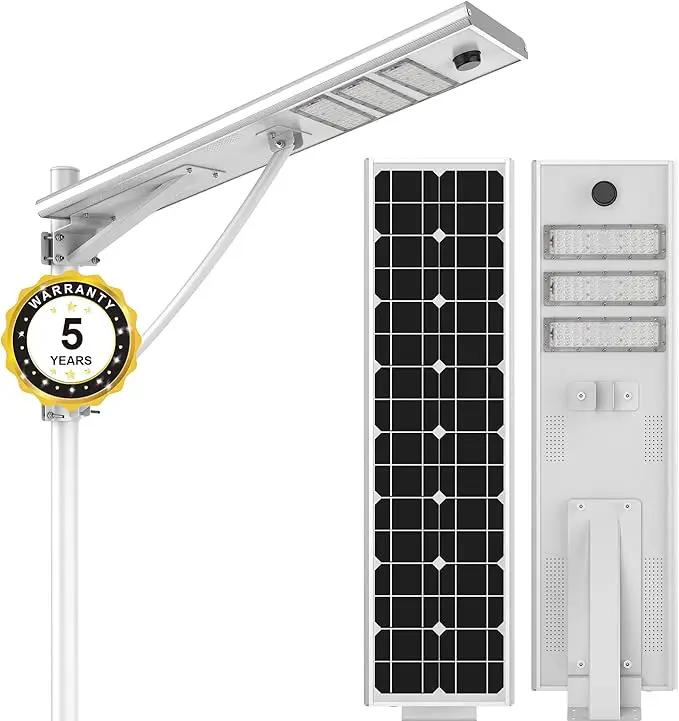 6000W Aluminum Frame LED Integrated Solar Street Light, IP65 Waterproof , Radar Sensor + Light Sensor, Dusk to Dawn Solar by Outdoor Solar Outlet